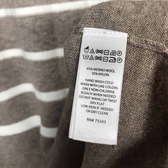 C&C California Merino Wool Blend Stripe Sweater S - Picture 5 of 5
